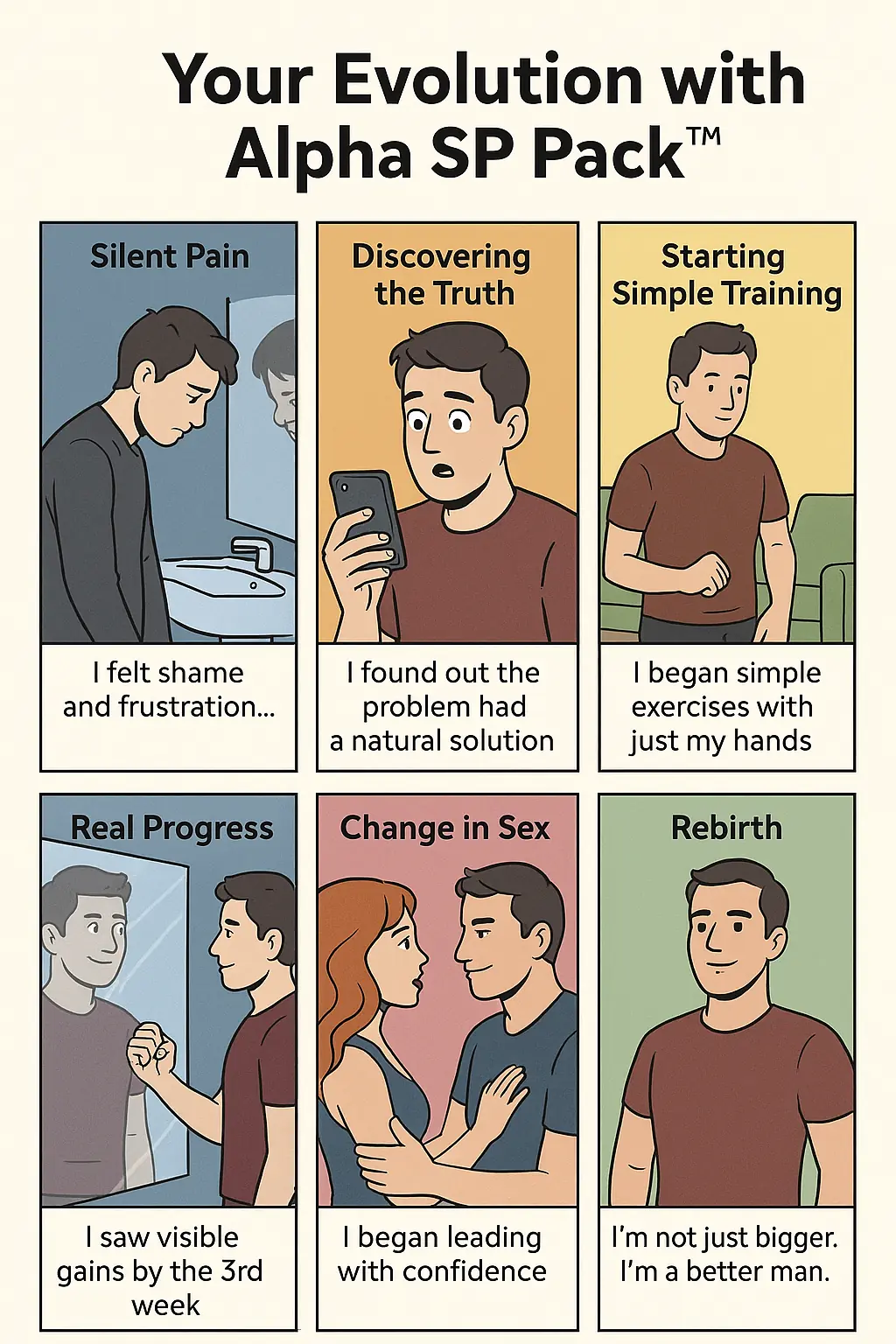 Your evolution with Alpha SP Pack — from silent pain to sexual confidence